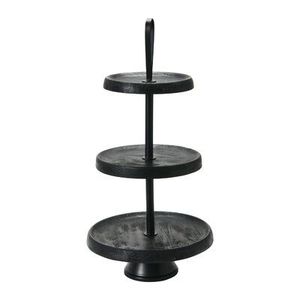 <b>Cake</b> <b>Stand</b> for Cupcakes and Desserts <b>3</b> <b>Tier</b> Solid Metal Dessert and <b>Cake</b> <b>Stand</b> Quality Black Colour Metal Chocolate <b>Stands</b> - Product Image 3