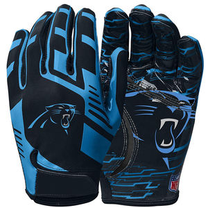 Gants de football américain haute performance en cuir de qualité avec paume en silicone et compression pour un meilleur contrôle des prises - Product Image 4