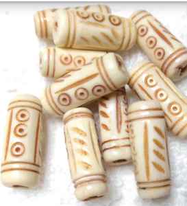 Cuentas de Hueso Natural al por Mayor, Talladas a Mano, Facetadas, para Fabricación de Joyería DIY, Collar de Rosario, Accesorios - Product Image 4