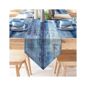 New Embroidered GOTS Certified Luxury Elegant Block Digital Designs 100% Organic Cotton Wedding Rectangular Special <b>Table</b> <b>Runner</b> - Product Image 4