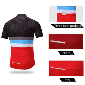 Conjunto de uniformes de Ciclismo de alta calidad 100% al por mayor nuevo estilo logotipo personalizado material de poliéster deportivo para adultos transpirable de talla grande - Product Image 6