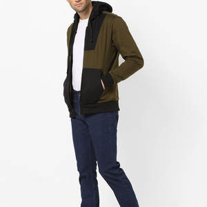 Basics 100% Cotton Winter Zipper-Up <b>Lined</b> Breathable Fleece Made <b>Hoodie</b> for <b>Men</b> Amazing Quality Low Price - Product Image 4