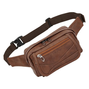 Customizable Suede Waist Bag for Men and Women Outdoor Leather Fanny Pack with <b>Money</b> Phone Bum <b>Belt</b> - Product Image 1