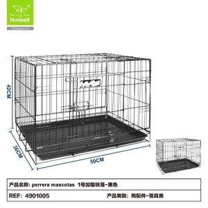 Wholesale Heavy-Duty Thickened Metal Dog Kennel Strong Pet <b>Crate</b> for Dogs Basic Pet Cage From Manufacturer - Product Image 1
