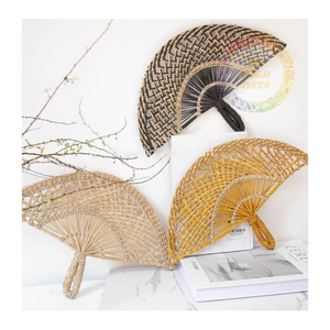 High-Quality Seagrass Hand Fan - Durable, Handcrafted, and Ideal for Tropical & Ethnic Decor Themes - Product Image 1