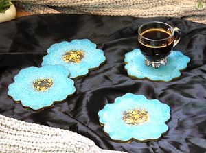 Posavasos de Resina de Estilo Simple y Alta Gama, Diseño Bohemio, Ecológico, Hecho a Mano, Ligero, Personalizado, Superficie Lisa y Limpia - Product Image 5