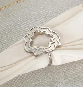 ขายส่งคุณภาพสูงโลหะผู้ถือผ้าเช็ดปากงานแต่งงานหัวเข็มขัด - Product Image 3