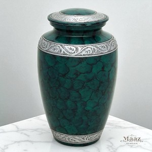 Meilleures ventes Grande urne funéraire en aluminium de style américain Urne funéraire en métal de haute qualité pour cendres d'adultes, Vente en gros - Product Image 1