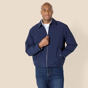 Blouson aviateur zippé léger et extensible de coupe décontractée pour homme - Product Image 5