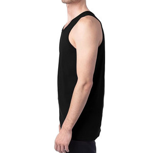 Las camisetas sin mangas transpirables de talla grande para hombre con diseño de servicio OEM más vendidas de Pakistán, ropa de gimnasio, camiseta sin mangas para hombre - Product Image 3