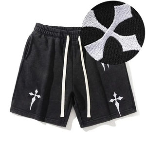 Pantalones Deportivos Personalizados para Hombre, Cintura Elástica, Lavado Ácido, Desgastados, Sólidos, de Secado Rápido, Transpirables, Ecológicos, Estilo Urbano, Vintage, de Poliéster - Product Image 5