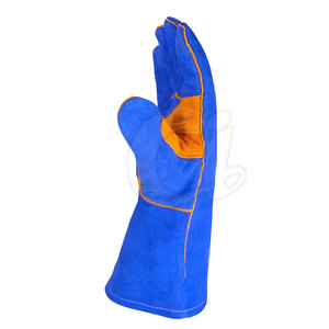 Guantes de soldador de cuero de último estilo hechos por profesionales, guantes de soldador de cuero antideslizantes de gran oferta - Product Image 3