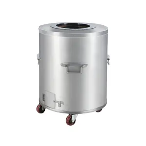 Top Sale Round Commercial Stainless Steel Tandoor Charcoal And Gas with Custom Made In Different Sizes Design