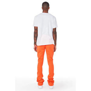 Nuevos pantalones acampanados apilados con estilo con bolsillos laterales con cremallera, entrenamiento de gimnasio, ropa de moda al aire libre, pantalones de chándal para hombre - Product Image 5