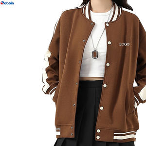 Veste de baseball varsity personnalisée de haute qualité à la vente chaude, veste varsity tricotée pour femmes, broderie épaisse, imprimée - Product Image 4
