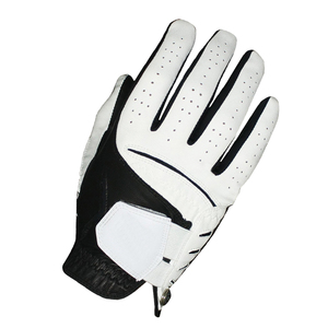 Gants de golf à doigts fendus avec logo personnalisable pour hommes Tissu en cuir de mouton à particules antidérapantes pour les sports de la main gauche - Product Image 3