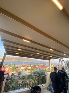 SISTEMA DE PERGOLA RETRÁCTIL, Pérgola Moderna de Aleación de Aluminio, Toldo para Exteriores, Gazebo, Techo de Jardín, Sombra para el Hogar y el Jardín - Product Image 4