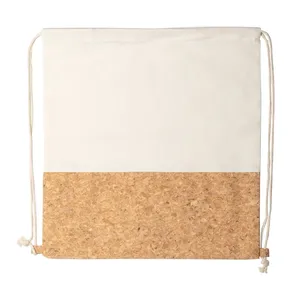 Bolsa Deportiva Sostenible Cocox de Algodón y Corcho con Cordón para Artículos Promocionales - Product Image 2