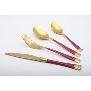 Juego de Cubiertos de la mejor calidad, juego de tenedores y cucharas, juegos de cubiertos de latón con espejo, acabado mate Natural para uso en restaurantes y hoteles 2025 - Product Image 6