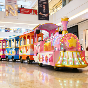 <span class=keywords><strong>Tren</strong></span> sin rieles con luces LED temáticas de dulces Nova Rides, 24 asientos, para niños, para centros comerciales, parques de atracciones, en venta. - Product Image 2