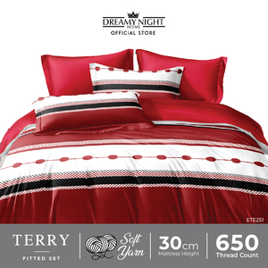 Terry Vua Tấm Phẳng Thiết Lập Mềm Sợi Sợi Nhỏ 650tc 30Cm Sâu Túi Với Pillowcase & Bolster Trường Hợp Khách Sạn Sử Dụng Không Dùng Một Lần - Product Image 6
