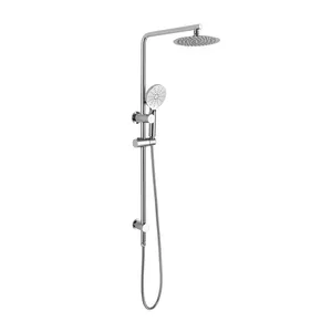 Accesorios de ducha Sistema de ducha de baño Grifo mezclador de bañera Grifo de baño frío y caliente Juego de ducha termostático Latón Cerámica moderna