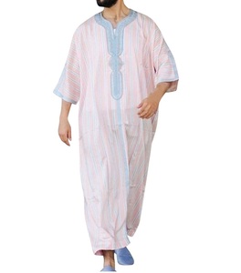 Service OEM personnalisé pour hommes Jubba Thobe islamique Style décontracté à manches longues Jubba Kaftan musulman pour hommes - Product Image 1