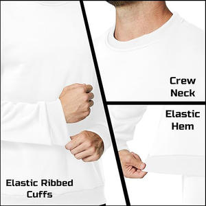 Pull épais en molleton pour hommes 100% coton confortable intérieur doux idéal pour l'hiver voyage salon travail accessoire essentiel - Product Image 5