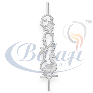 Grille de sécurité de balcon moderne en fonte sablée avec garantie de 5 ans, en aluminium et fer, pour escaliers et balcons, OEM B2B - Product Image 1