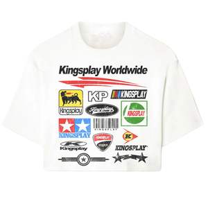 Camiseta de Hombre con Estampado de Logotipo en Toda la Superficie, Manga Corta, Algodón, Estilo Urbano, Vintage, Deportivo, Informal, para Uso Diario - Product Image 1