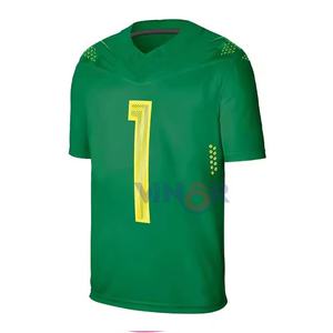 2025 nouveauté poids léger confortable Polyester maillot de Football américain Service OEM manches courtes grande taille conception bas quantité minimale de commande - Product Image 2