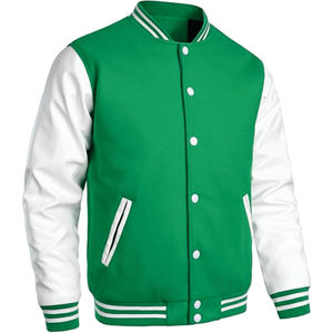 Custom Logo High Quality Winter Men's Varsity Letterman <b>Canvas</b> <b>Jackets</b> Wholesale Blank Plain Customized Design - Product Image 3