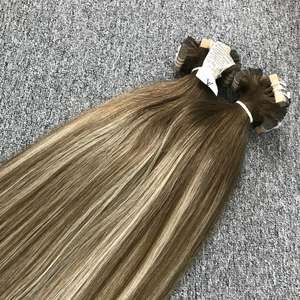 100% paquetes de cabello humano vietnamita Remy de alta calidad extensiones de tejido recto de Color Piano hechas a mano en Vietnam - Product Image 2