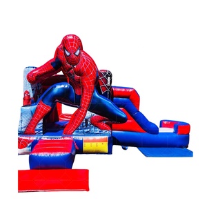 Lâu Đài Bơm Hơi Cho Người Nhện Thương Mại Có Lều Nhảy Bể Bơi Trượt Nước Bouncy Lâu Đài Bơm Hơi Cho Trẻ Em Người Nhện - Product Image 1