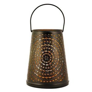 Artistic <b>black</b> tone metal <b>candle</b> votive <b>holders</b> with floral patterns ideal for temples weddings and home styling - Product Image 5