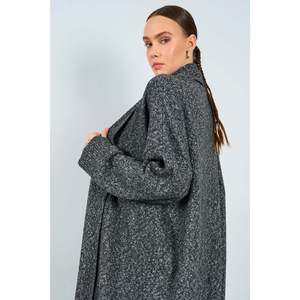 Cárdigan Negro con Cuello Chal y Frente Abierto - Product Image 2