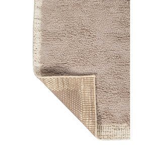 Alfombra de Lana Tejida Plana Color Marfil, Alfombra de Salón de Algodón Orgánico con Color Sólido para el Hogar, Alfombra Rectangular de Yute PDJW-123 - Product Image 5