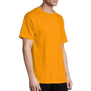 100% pur coton été haut de gamme marque hommes à manches courtes col rond à la mode Style demi manches haut respirant T-shirt - Product Image 5