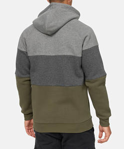 High Street Trend Men's 100% Cotton Pullover Hoodie Custom Wholesale Elegante bordado Fleece para Primavera Invierno Patrón sólido - Product Image 3