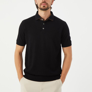 เสื้อโปโลแขนสั้นผ้าคอตตอนผสมโพลีเอสเตอร์ ดีไซน์สวย ราคาถูก น้ำหนักเบา สำหรับผู้ชาย ลดราคา รับผลิตแบบ OEM - Product Image 1