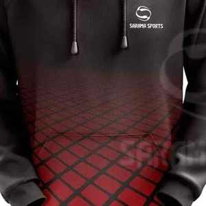 Sweats à capuche personnalisés pour hommes, respirants, sublimation, motifs imprimés unis, vêtements d'hiver, logo personnalisé imprimé, tissu respirant - Product Image 3