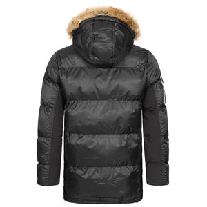 OEM Service Men Long Plus Size Hooded <b>Parka</b> <b>Jacket</b> Weather Resistant Windproof Outdoor Wholesale Men's <b>Jackets</b> - Product Image 3
