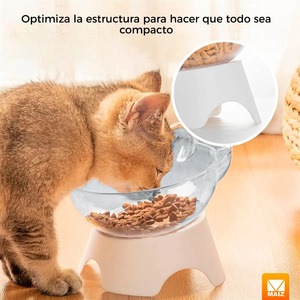 Bol surélevé pour animaux de compagnie Kawaii, pour chats, chiens et autres animaux - Couleurs assorties - Product Image 3