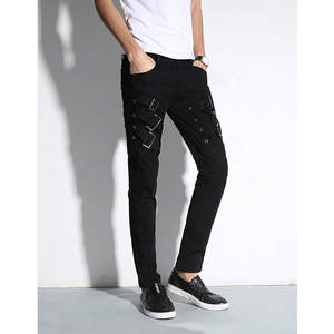 Pantalones de Motociclista con Hebillas para Hombre, Estilo Punk Gótico, para Club Nocturno, Fiesta, Jeans de Motociclista 2026 - Product Image 2