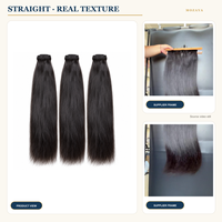 Extensions de cheveux humains Remy lisses 9A, 100% cheveux naturels, lots de tissage de cheveux birmans, vente en gros personnalisée
