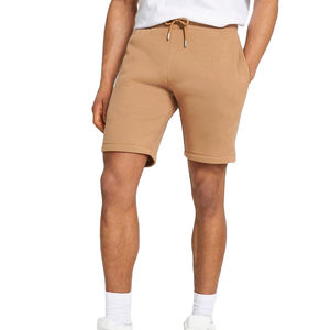 Short d'entraînement de course à pied d'été personnalisé pour hommes séchage rapide 100% coton décontracté motif solide conception poches zippées Fitness/Usage décontracté - Product Image 1