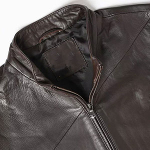 Nouvelle veste en cuir la plus vendue à la mode pour hommes vestes en cuir du Pakistan prix de gros veste en cuir pour hommes livraison DDP - Product Image 5