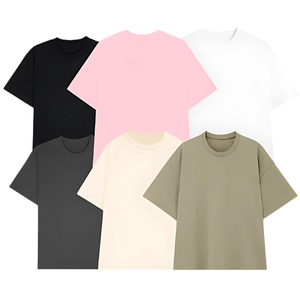 Premium Unisex 95% Cotton 5% Spandex T-<b>Shirts</b> Soft and Stretchy Knitted Fabric Solid Pattern Class <b>Shirts</b> - Product Image 1