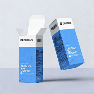 Boîte Cadeau Cosmétiques & Gâteaux de Lune en Carton <span class=keywords><strong>Blanc</strong></span> et Carton Ondulé avec Logo Imprimé Floqué et Gaufré - Product Image 1