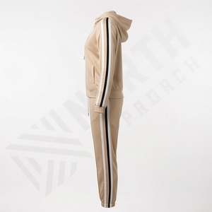 Ensemble de vêtements de sport deux pièces personnalisé pour femmes, tenue d'entraînement sportive à fermeture éclair, respirante, tenue de course de fitness de qualité supérieure, tenue de sport active - Product Image 3